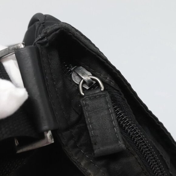 PRADA Shoulder Bag Nylon Black Silver Auth - Picture 9 of 16